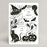 "Eat, drink & be scary" - Party Invitations in Cauldron by Sarah Knight - Front