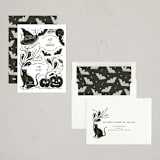 "Eat, drink & be scary" - Party Invitations in Cauldron by Sarah Knight - Assembled