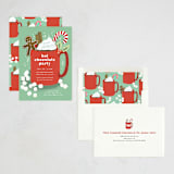 "Hot Chocolate" - Party Invitations in Pine by Alethea and Ruth - Assembled