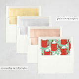 "Hot Chocolate" - Party Invitations in Pine by Alethea and Ruth - Envelope Liner Options