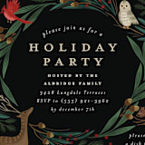 "holiday faunae" - Party Invitations in Holly Berry by Grae - Detail
