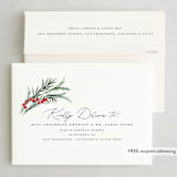 "Xmas Cocktails" - Party Invitations in Black Pine by Petra Kern - FREE Recipient Addressing