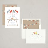 "Red White & Blue BBQ" - Party Invitations in Whipped Cream by Susan Zinader - Assembled