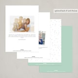 "Easter Garden" - Party Invitations in Teal by Angela Thompson - Back of Card Options