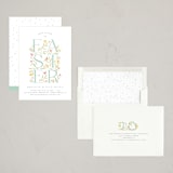 "Easter Garden" - Party Invitations in Teal by Angela Thompson - Assembled