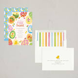 "Egg Hunt" - Party Invitations in Eggshell by Laura Moyer - Assembled