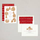 "gingerbread bakery" - Party Invitations in Icing by Rebecca Durflinger - Assembled