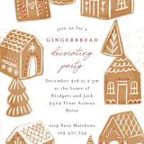 "gingerbread bakery" - Party Invitations in Icing by Rebecca Durflinger - Detail
