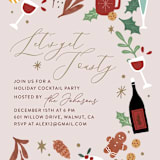 "Toasty party" - Party Invitations in Eggnog by Cindy Chu - Detail