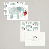 "White Elephant Present" - Party Invitations in Juniper by Alethea and Ruth - Assembled
