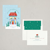 "Merry House" - Party Invitations in Sky by Elly - Assembled