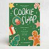 "Have a cookie" - Party Invitations in Wreath by Vera Lim - Front