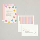 "candy hearts" - Party Invitations in Pastel by Ellen Schlegelmilch - Assembled