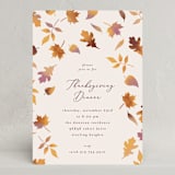 "Autumn Leaves" - Party Invitations in Parchment by Jamie Alexander - Front