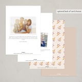 "Autumn Leaves" - Party Invitations in Parchment by Jamie Alexander - Back of Card Options