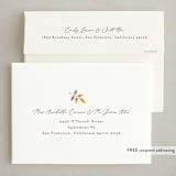 "Autumn Leaves" - Party Invitations in Parchment by Jamie Alexander - FREE Recipient Addressing