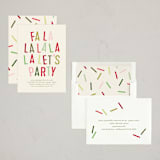 "La Party" - Party Invitations in Ivory by Baumbirdy - Assembled