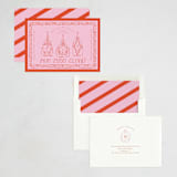 "Champagne Party Pop" - Party Invitations in Ruby by Jackie Crawford - Assembled