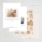 "Friendsgiving Leaf" - Party Invitations in Mashed Potatoes by Amy Payne - Back of Card Options