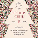 "Holiday Cheer" - Party Invitations in Fruitcake by Pixel and Hank - Detail