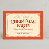 "Vintage Christmas" - Party Invitations in Persimmon by Robert and Stella - Front