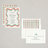 "Watercolor wavy edge" - Party Invitations in Stocking by Cass Loh - Assembled