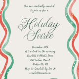 "Watercolor wavy edge" - Party Invitations in Stocking by Cass Loh - Detail