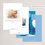 "Geo Colorblock" - Party Invitations in Dusty blue by AK Graphics - Back of Card Options