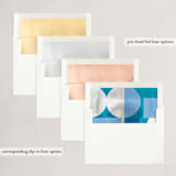 "Geo Colorblock" - Party Invitations in Dusty blue by AK Graphics - Envelope Liner Options
