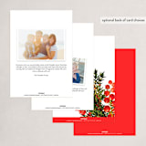 "Verdurous" - Party Invitations in Cardinal by Erin Hodges - Back of Card Options