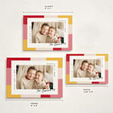 "Modern Quilt" - Holiday Cards in Gumdrop by Owl and Toad - Formats Available
