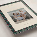 "Plaid Peace" - Holiday Cards in Wreath by Makewells - Detail