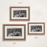 "gingham layers" - Holiday Cards in Cranberry by Ellen Schlegelmilch - Formats Available