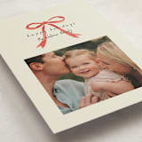 "Painted Bow" - Holiday Cards in Peppermint by Laura Hankins - Detail
