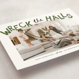 "wreck the halls with boughs of jolly" - Holiday Cards in Tree Farm by Kamala Nahas - Detail