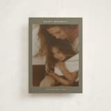 "Harlow" - Holiday Cards in Sage by Nicole Walsh - Front