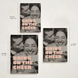 "Bring on the cheer" - Holiday Cards in Creamsicle by Snow and Ivy - Formats Available