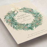 "Natural Wreath" - Holiday Cards in Vanilla by frau brandt - Detail