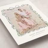 "Ribbonly Frame" - Holiday Cards in Juniper by Itsy Belle Studio - Detail