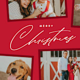 "Holiday Scrapbook" - Holiday Cards in Cherry by Jennifer Postorino - Detail