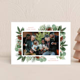 "Merry Holiday Greenery" - Holiday Cards in Holly by Brooke Chandler - Front