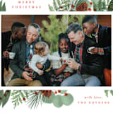 "Merry Holiday Greenery" - Holiday Cards in Holly by Brooke Chandler - Detail