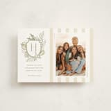 "Tis the Sea-Sun" - Holiday Cards in Sage by Oscar and Emma - Karly Depew - Front