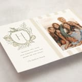 "Tis the Sea-Sun" - Holiday Cards in Sage by Oscar and Emma - Karly Depew - Detail