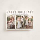 "Triple Happiness" - Holiday Cards in Snow by Juliana Zimmermann - Front