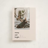 "Messy & Bright" - Holiday Cards in Blush by Iveta Angelova - Front