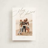 "Topper" - Holiday Cards in Golden by Jessica Williams - Front