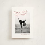 "Top Script Note" - Holiday Cards in Santa by Jackie Crawford - Front