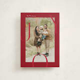 "Joy Border" - Holiday Cards in Poinsettia by Brianne Larsen - Front