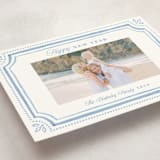 "Fine Frame" - Holiday Cards in Blue Jay by Melanie Kosuge - Detail